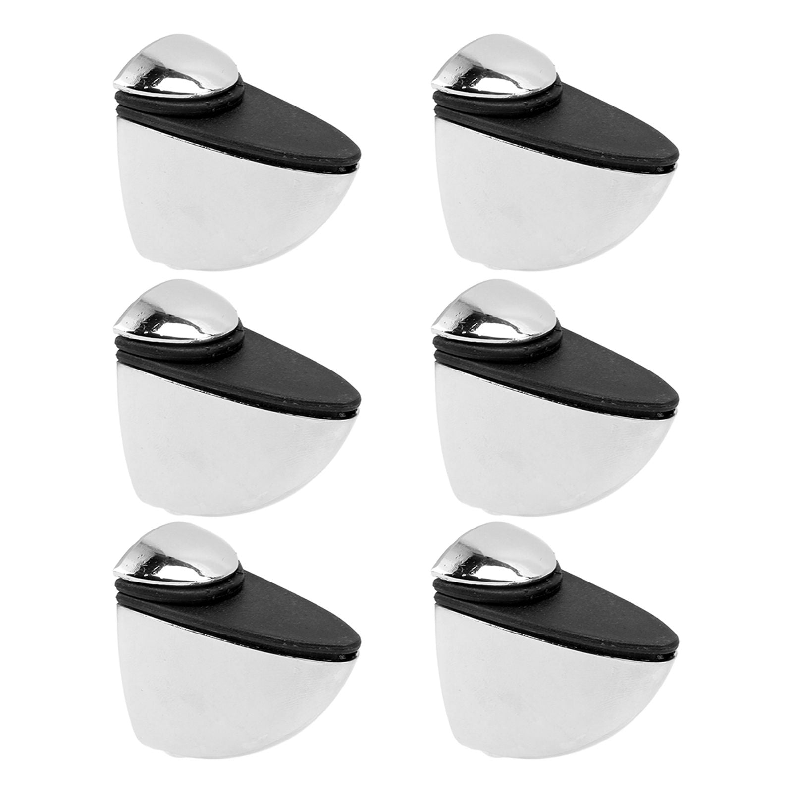 12PCS Glass Partition Clamps Panel Fixing Clip Desk Divider Support Clamp Glossy Finish 1-10mm V1294-YM0521-3114230035811