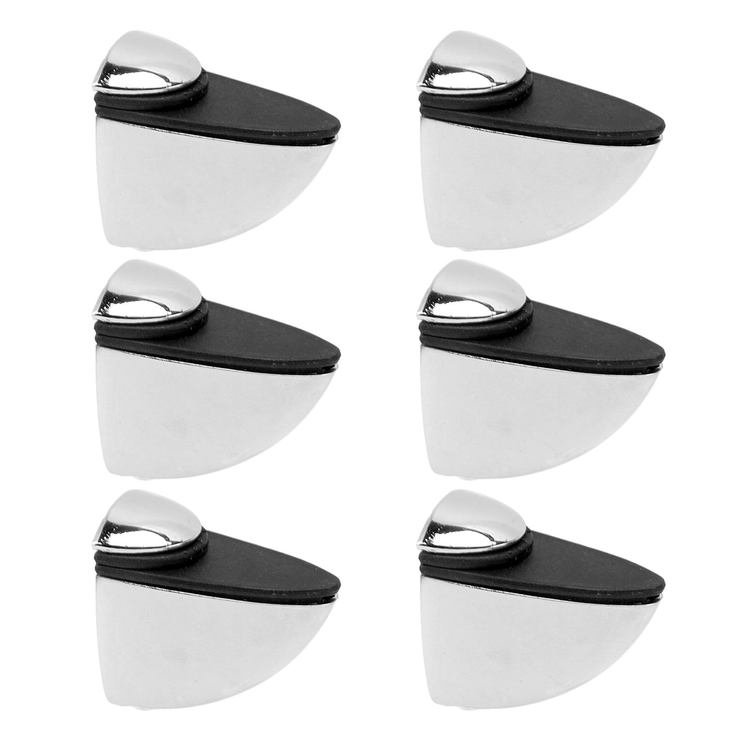 12PCS Glass Partition Clamps Panel Fixing Clip Desk Divider Support Clamp Glossy Finish 1-10mm V1294-YM0521-3114230035811