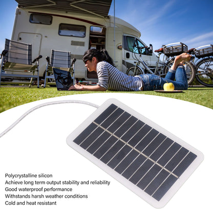 Mini Solar Panels Polycrystalline Silicon 2W 5V Portable USB Solar Panel Charger for Emergency V1294-YM0521-3114230037111