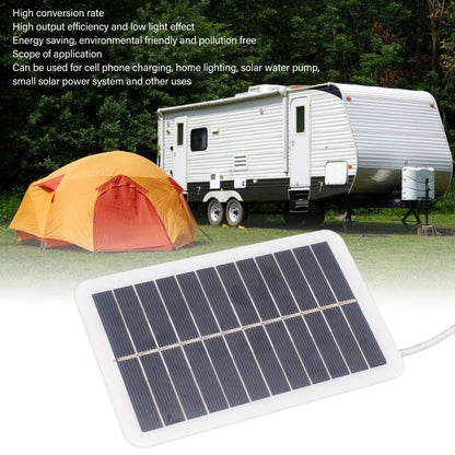 Mini Solar Panels Polycrystalline Silicon 2W 5V Portable USB Solar Panel Charger for Emergency V1294-YM0521-3114230037111