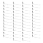 50Pcs Supermarket Shelf Hook Iron Strong Wear Resistant Flat Tip Peg Board Hook Slatwall Hanger V1294-YM0521-3114230037411
