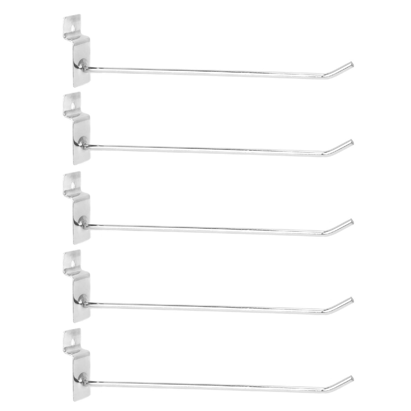 50Pcs Supermarket Shelf Hook Iron Strong Wear Resistant Flat Tip Peg Board Hook Slatwall Hanger V1294-YM0521-3114230037411