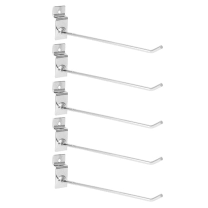 50Pcs Supermarket Shelf Hook Iron Strong Wear Resistant Flat Tip Peg Board Hook Slatwall Hanger V1294-YM0521-3114230037411