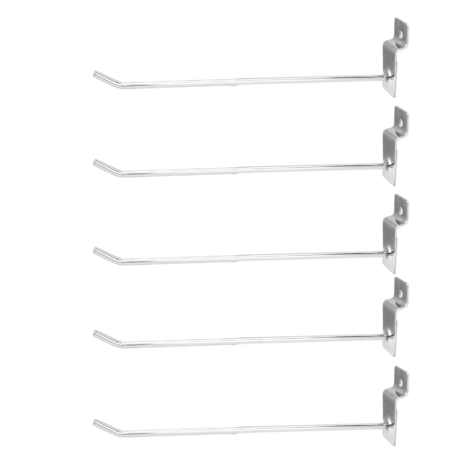 50Pcs Supermarket Shelf Hook Iron Strong Wear Resistant Flat Tip Peg Board Hook Slatwall Hanger V1294-YM0521-3114230037411