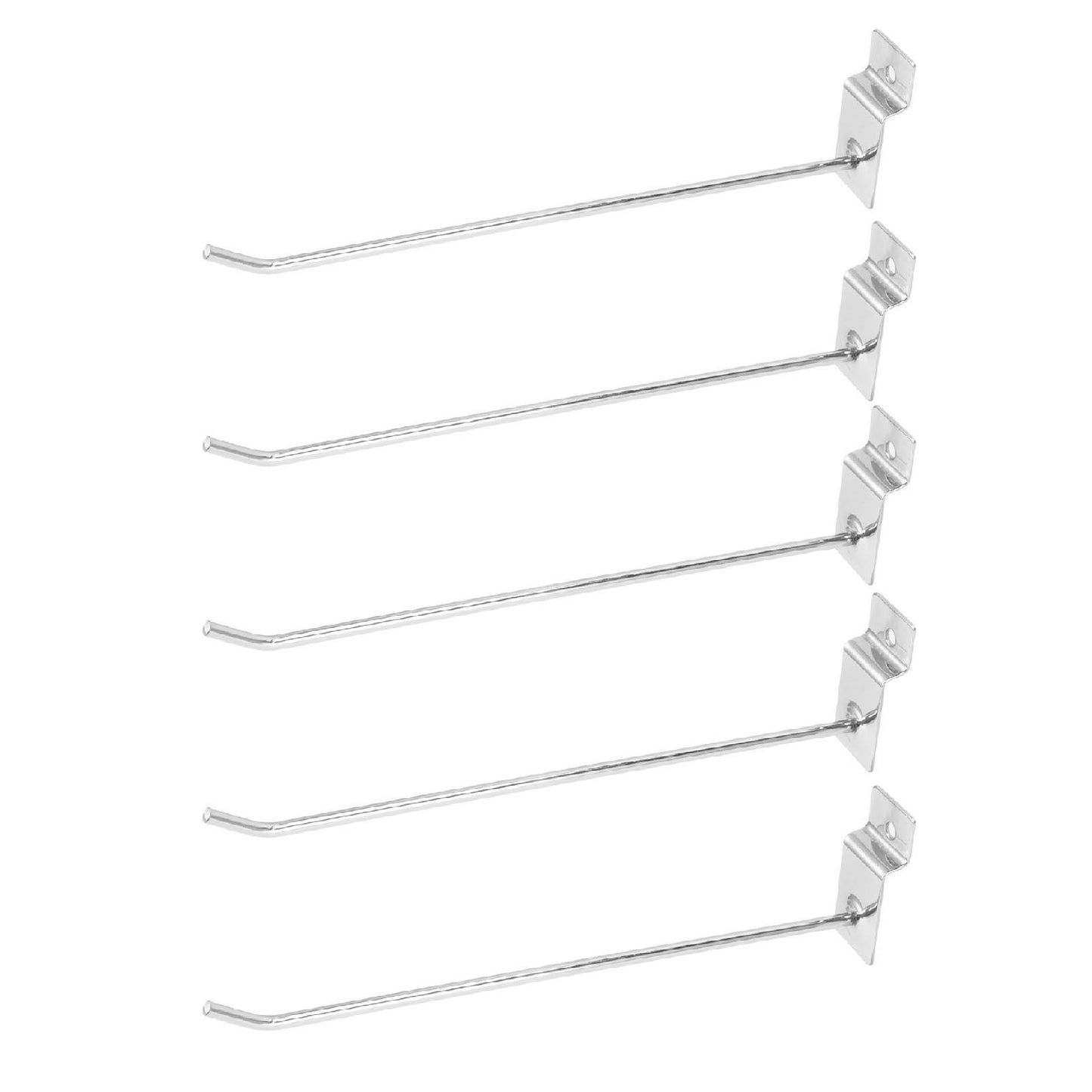 50Pcs Supermarket Shelf Hook Iron Strong Wear Resistant Flat Tip Peg Board Hook Slatwall Hanger V1294-YM0521-3114230037411