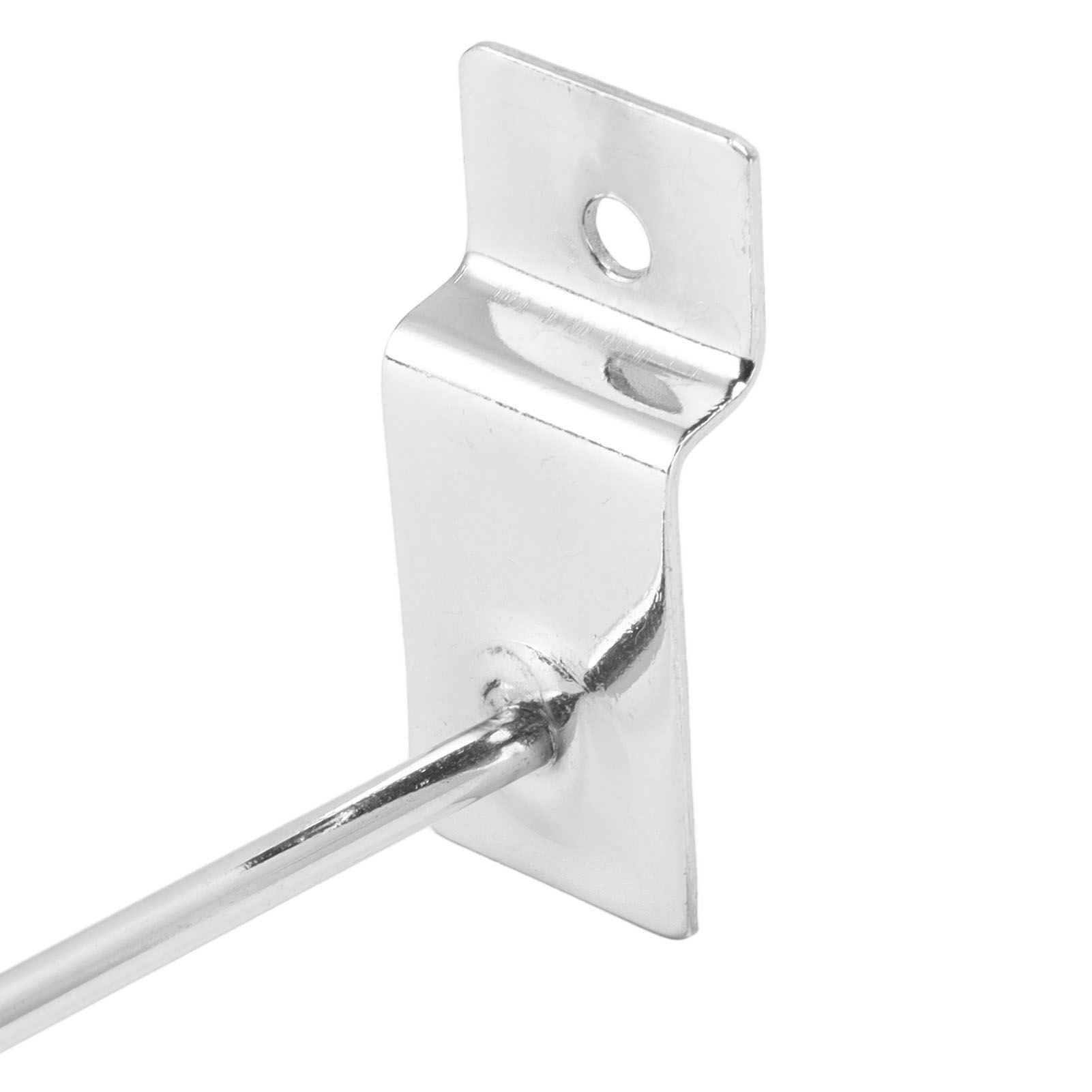 50Pcs Supermarket Shelf Hook Iron Strong Wear Resistant Flat Tip Peg Board Hook Slatwall Hanger V1294-YM0521-3114230037411