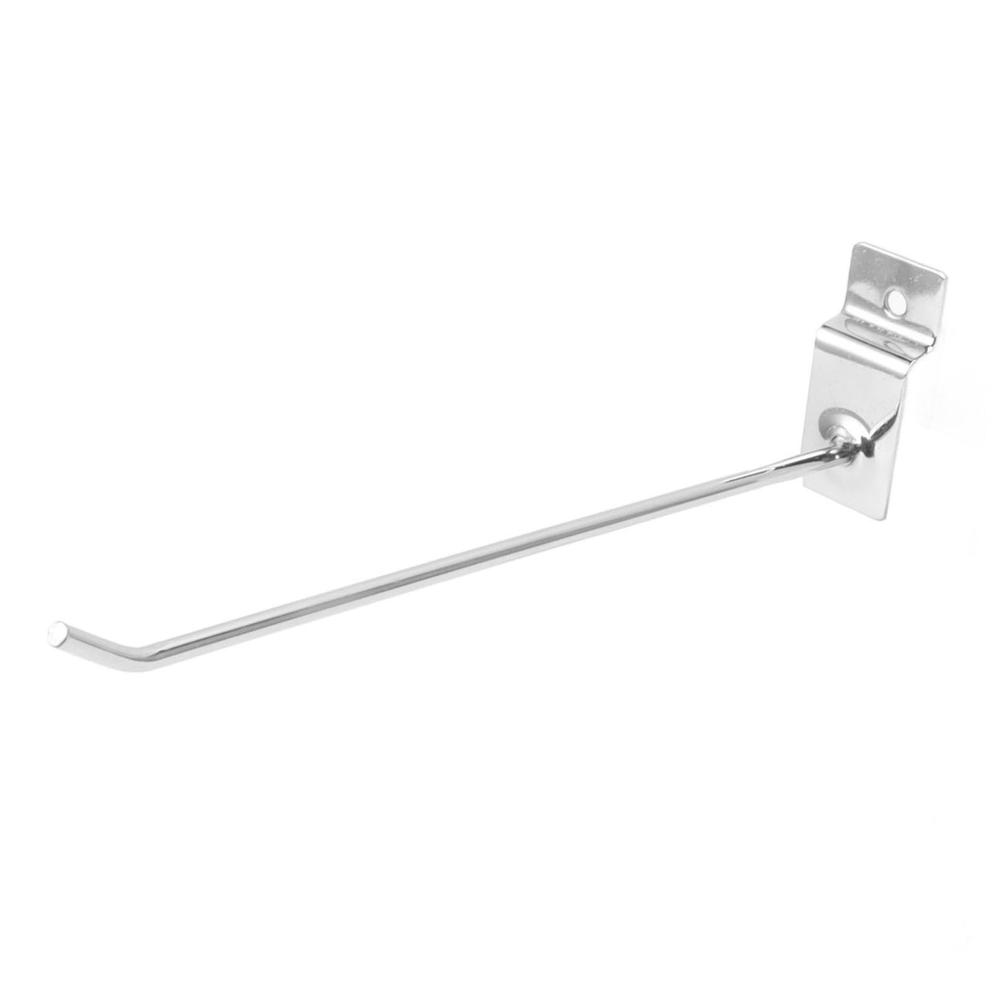 50Pcs Supermarket Shelf Hook Iron Strong Wear Resistant Flat Tip Peg Board Hook Slatwall Hanger V1294-YM0521-3114230037411