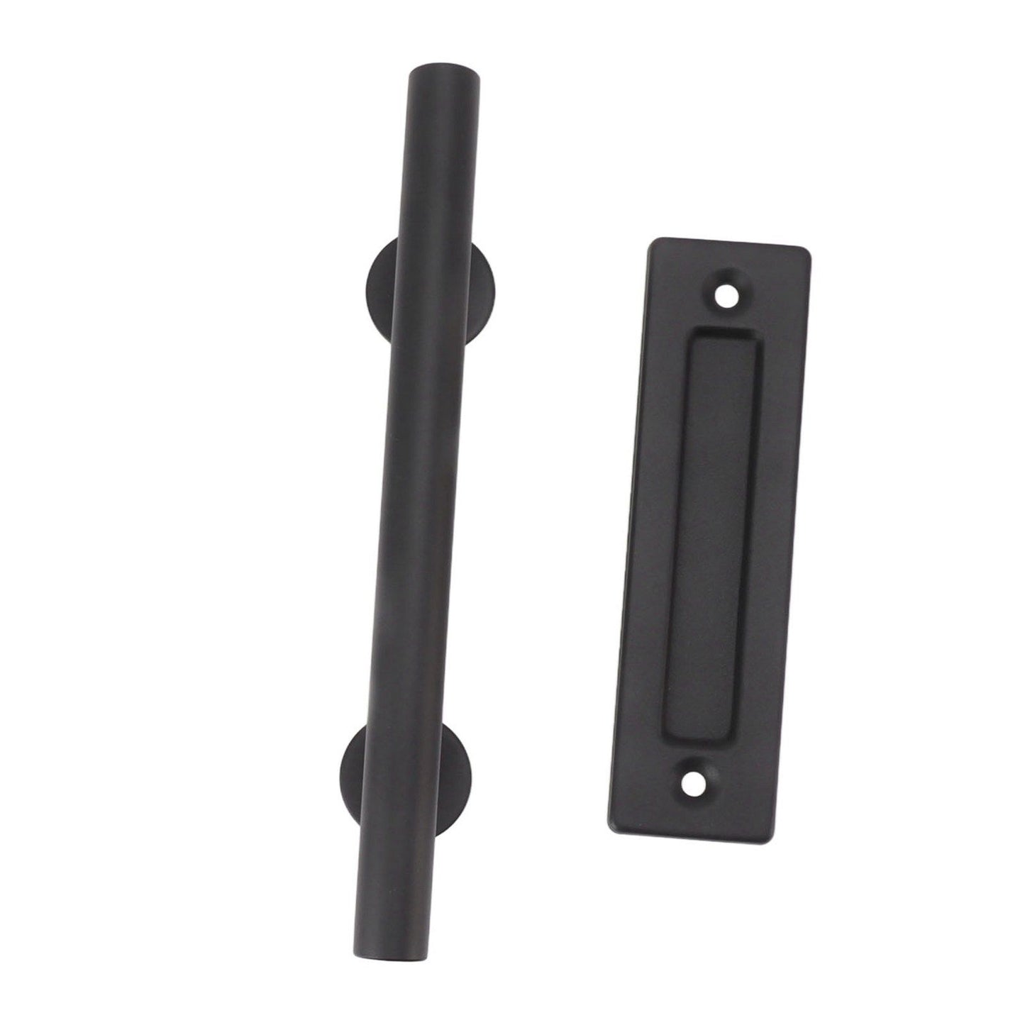 Sliding Barn Door Handle Black Carbon Steel Barn Door Handle for Cabinets Wardrobes V1294-YM0521-3114230037811
