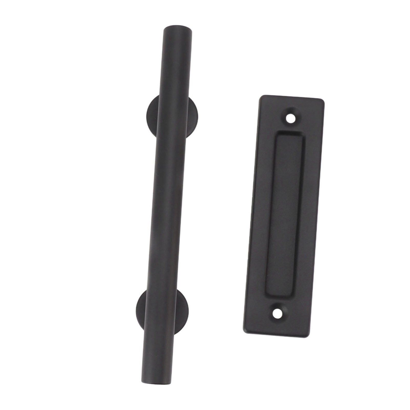 Sliding Barn Door Handle Black Carbon Steel Barn Door Handle for Cabinets Wardrobes V1294-YM0521-3114230037811