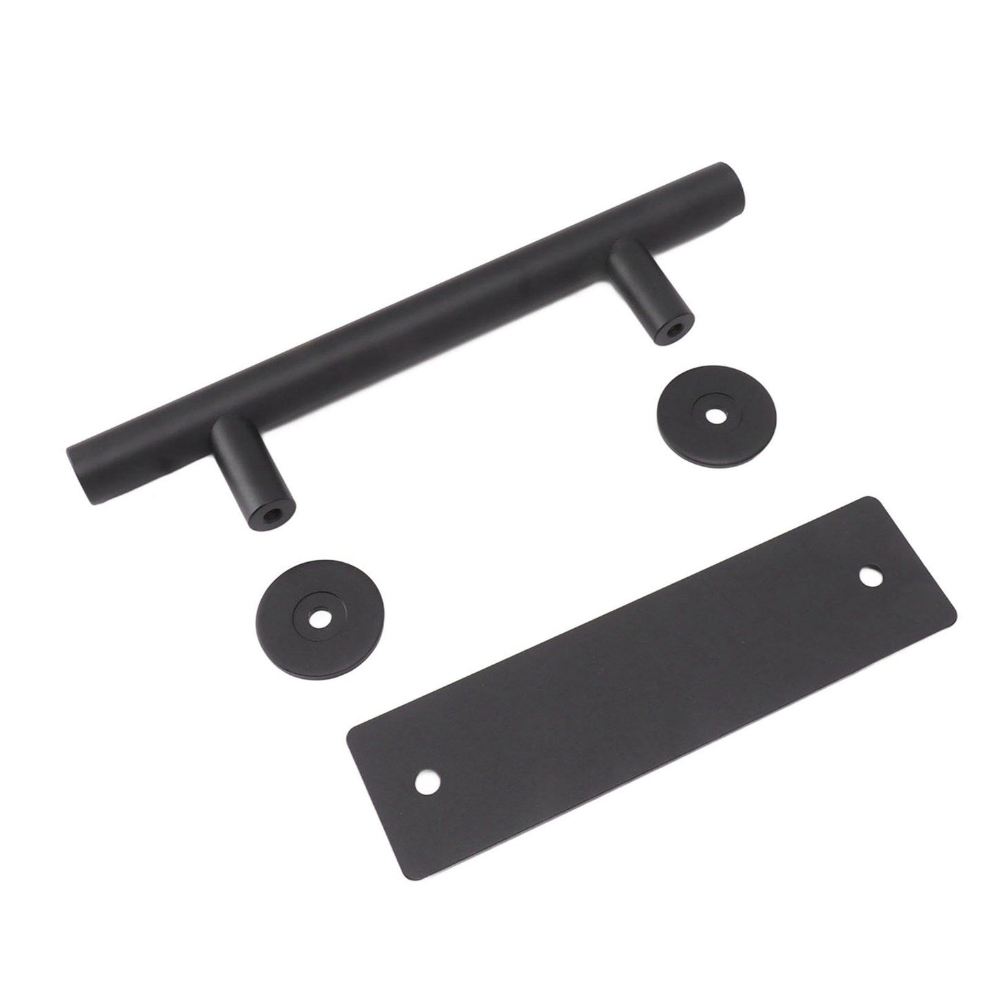 Sliding Barn Door Handle Black Carbon Steel Barn Door Handle for Cabinets Wardrobes V1294-YM0521-3114230037811