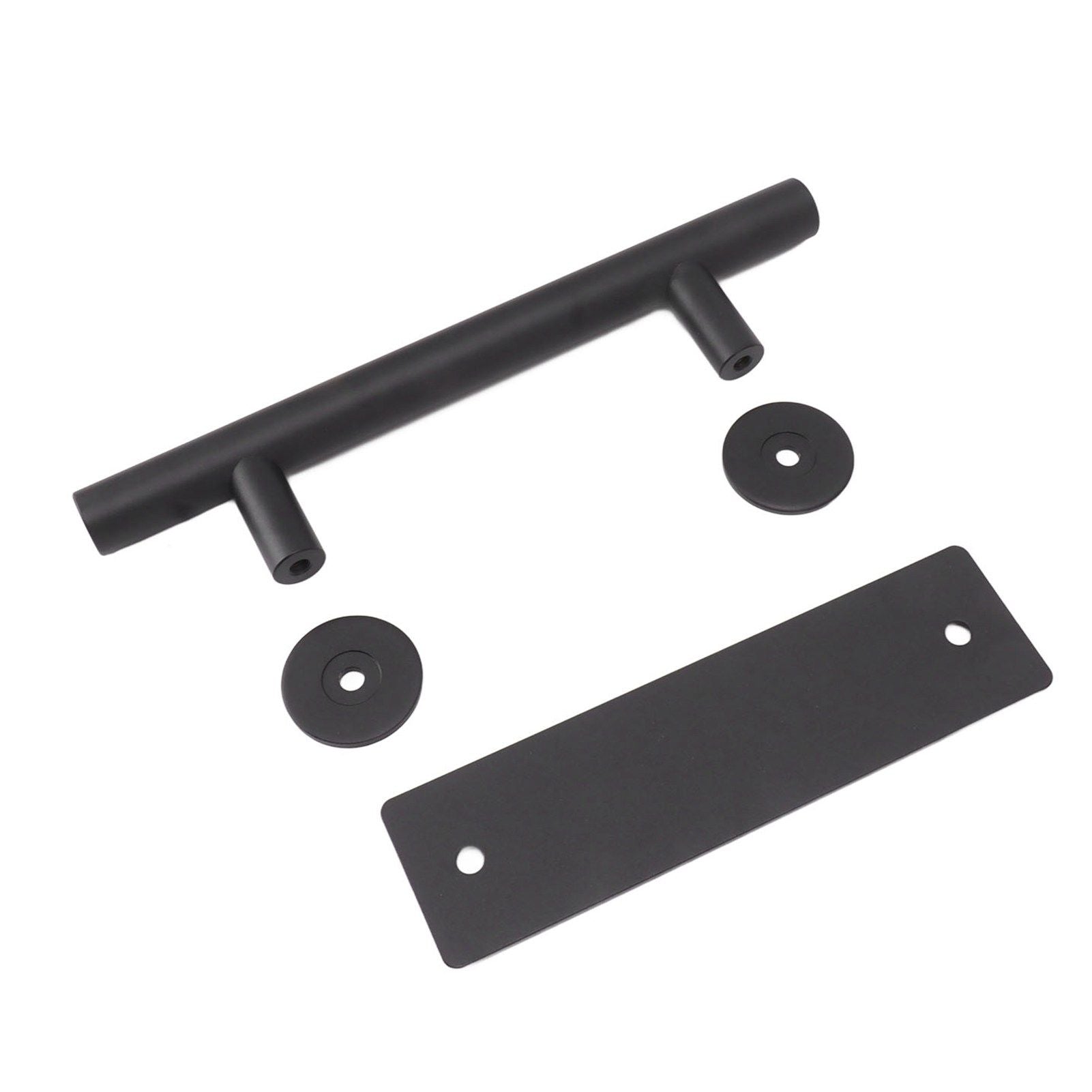 Sliding Barn Door Handle Black Carbon Steel Barn Door Handle for Cabinets Wardrobes V1294-YM0521-3114230037811