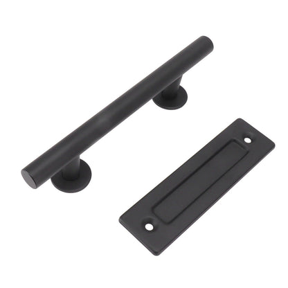 Sliding Barn Door Handle Black Carbon Steel Barn Door Handle for Cabinets Wardrobes V1294-YM0521-3114230037811