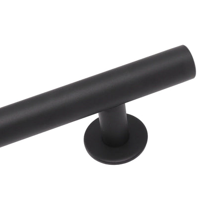 Sliding Barn Door Handle Black Carbon Steel Barn Door Handle for Cabinets Wardrobes V1294-YM0521-3114230037811