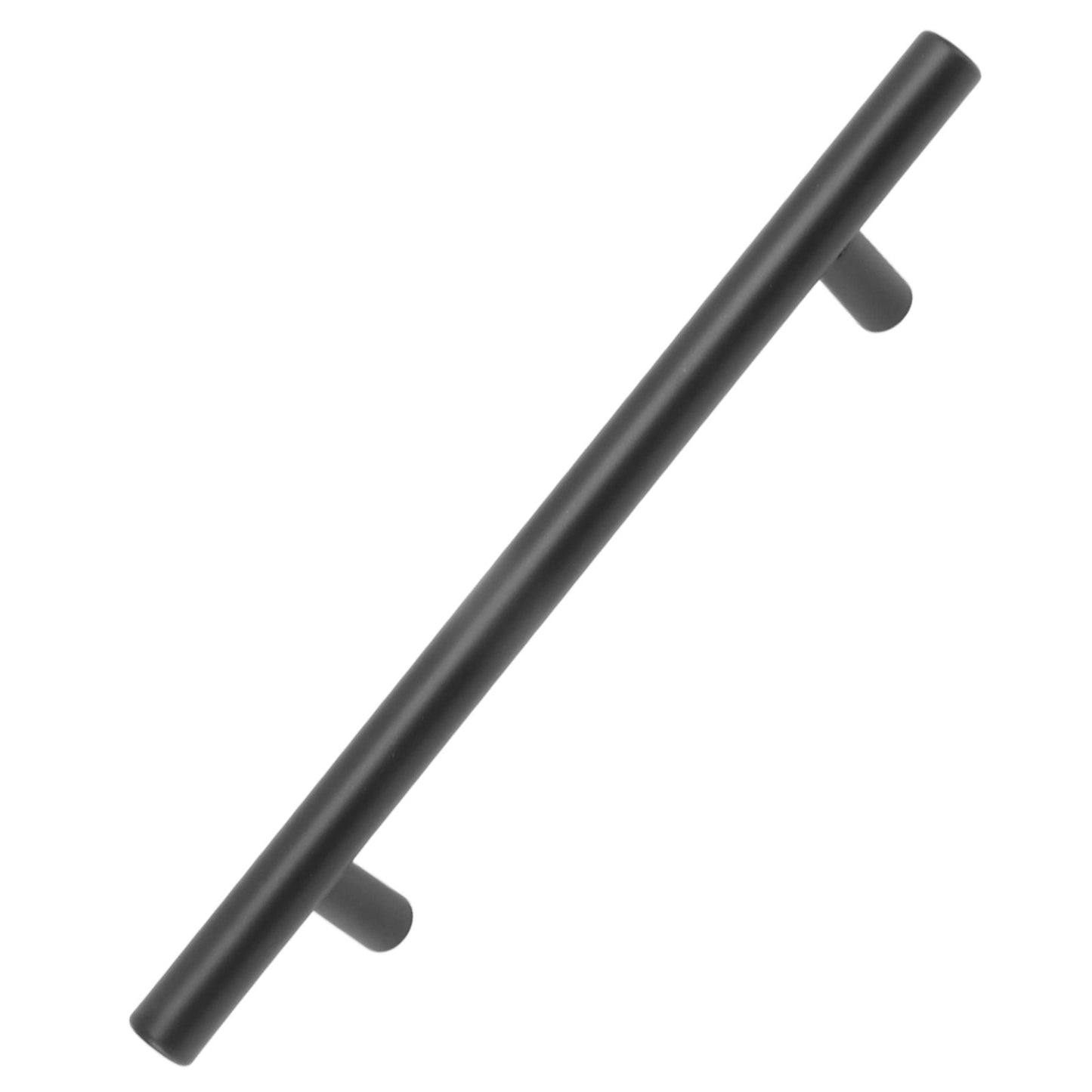 10PCS Cabinet Door T Handle Stainless Steel Modern Wardrobe Drawer Pull Handle for Bedroom Living Room Black V1294-YM0521-3114230038511