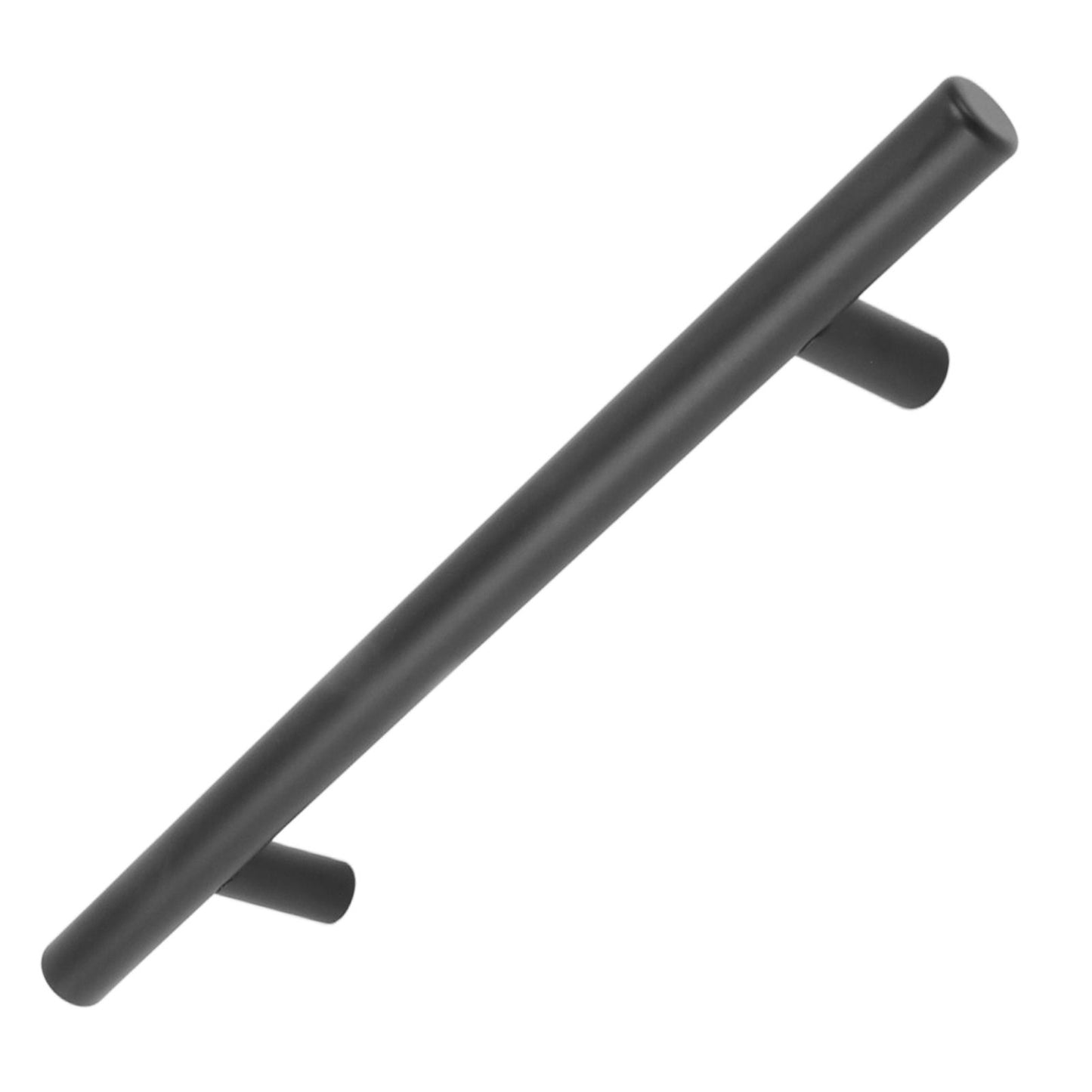10PCS Cabinet Door T Handle Stainless Steel Modern Wardrobe Drawer Pull Handle for Bedroom Living Room Black V1294-YM0521-3114230038511