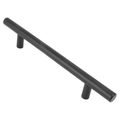 10PCS Cabinet Door T Handle Stainless Steel Modern Wardrobe Drawer Pull Handle for Bedroom Living Room Black V1294-YM0521-3114230038511