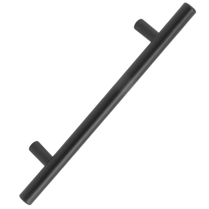 10PCS Cabinet Door T Handle Stainless Steel Modern Wardrobe Drawer Pull Handle for Bedroom Living Room Black V1294-YM0521-3114230038511