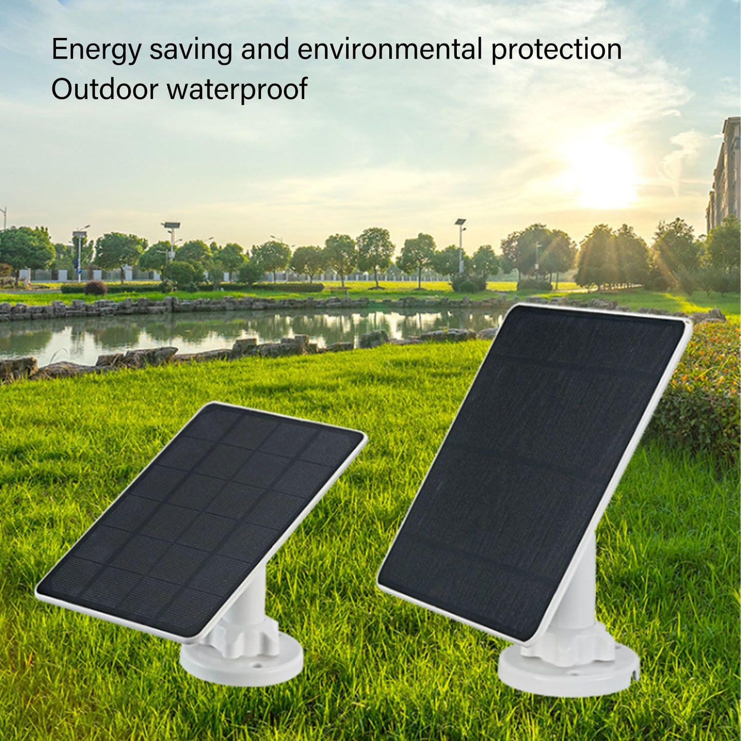 5W Solar Panel for Camera Waterproof High Efficiency Monocrystalline Silicon Outdoor Camera Solar Powered V1294-YM0521-3114230041011