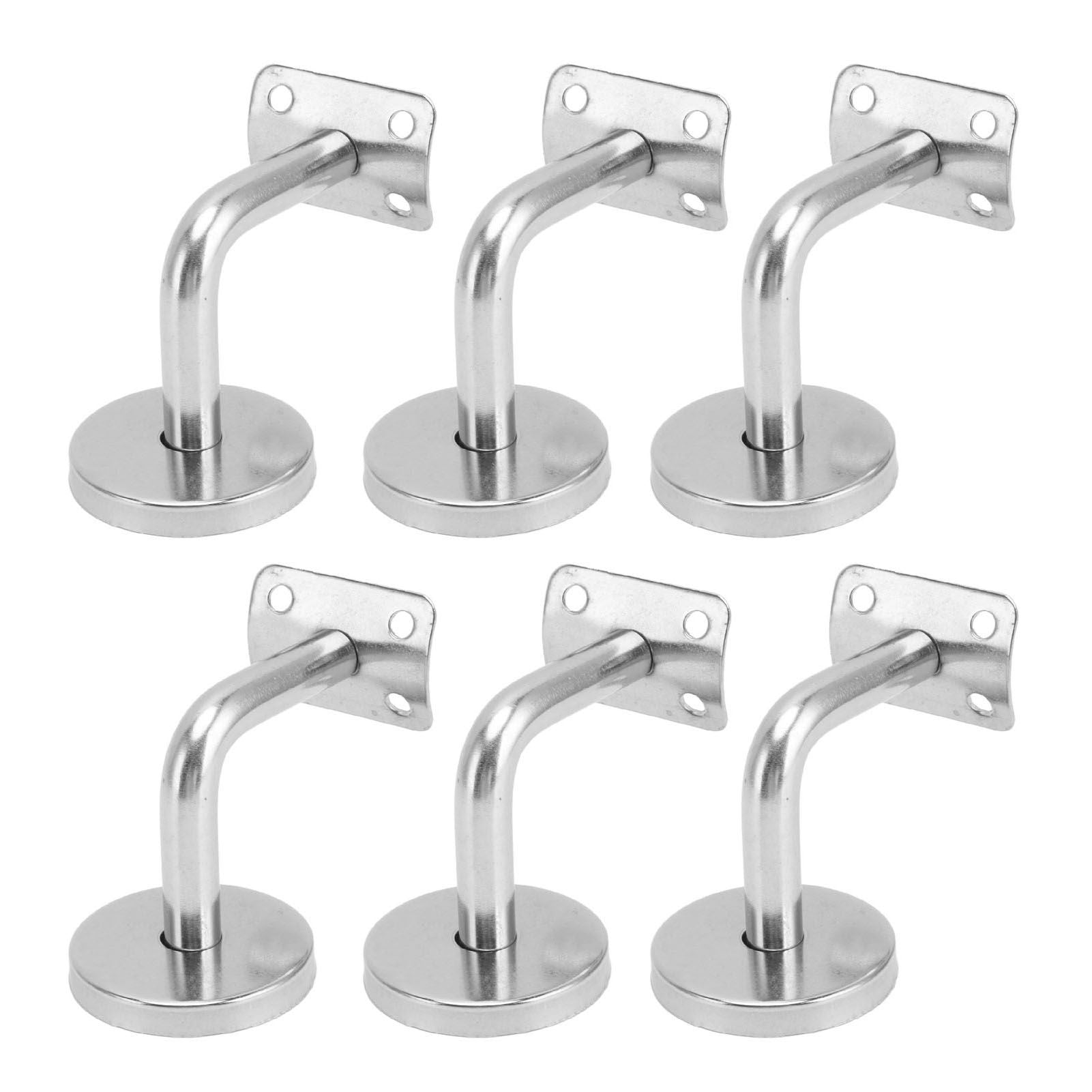 6 Pcs Wall Handrail Bracket 304 Stainless Steel Strong Bearing Stair Railing Support V1294-YM0521-3114230042511