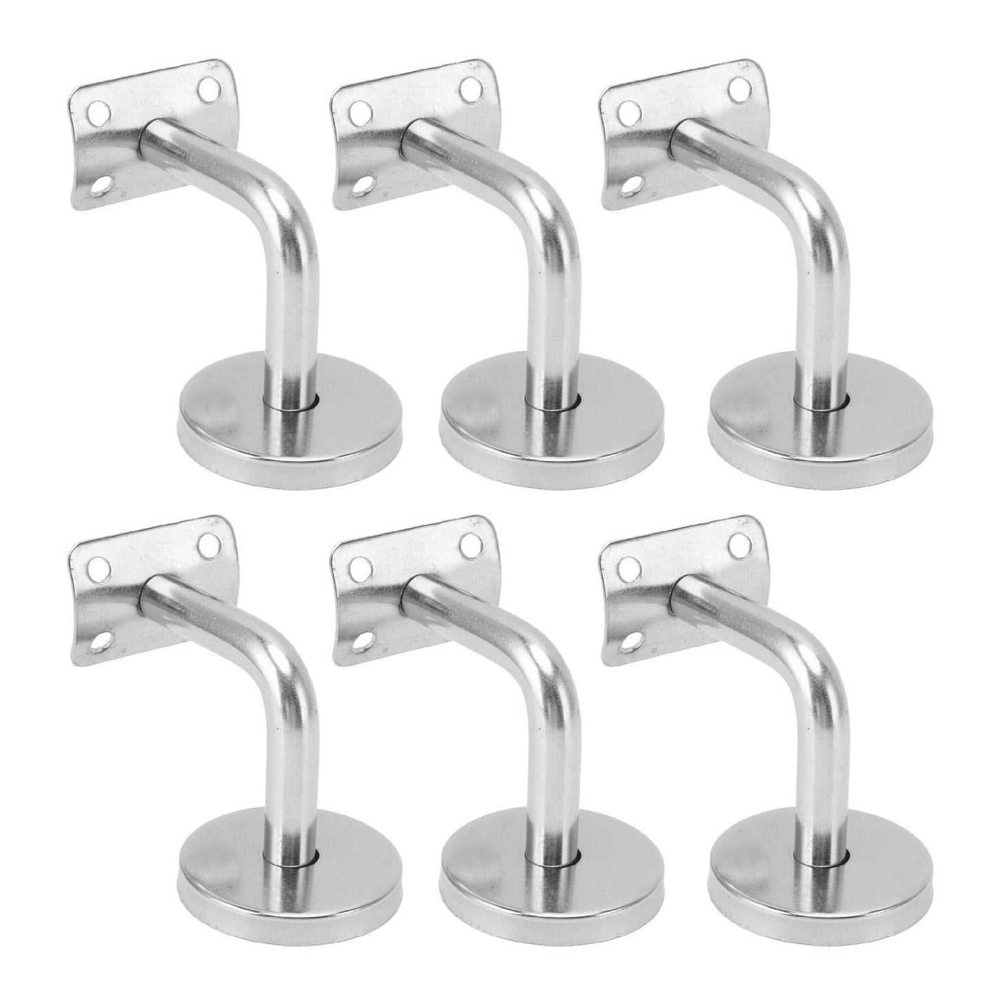6 Pcs Wall Handrail Bracket 304 Stainless Steel Strong Bearing Stair Railing Support V1294-YM0521-3114230042511