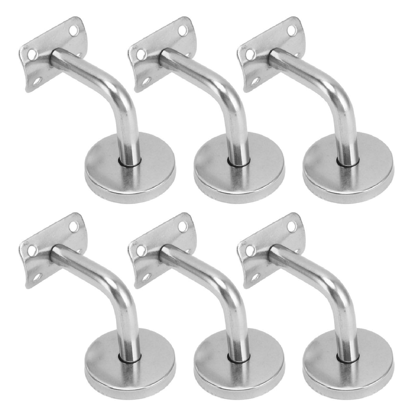 6 Pcs Wall Handrail Bracket 304 Stainless Steel Strong Bearing Stair Railing Support V1294-YM0521-3114230042511