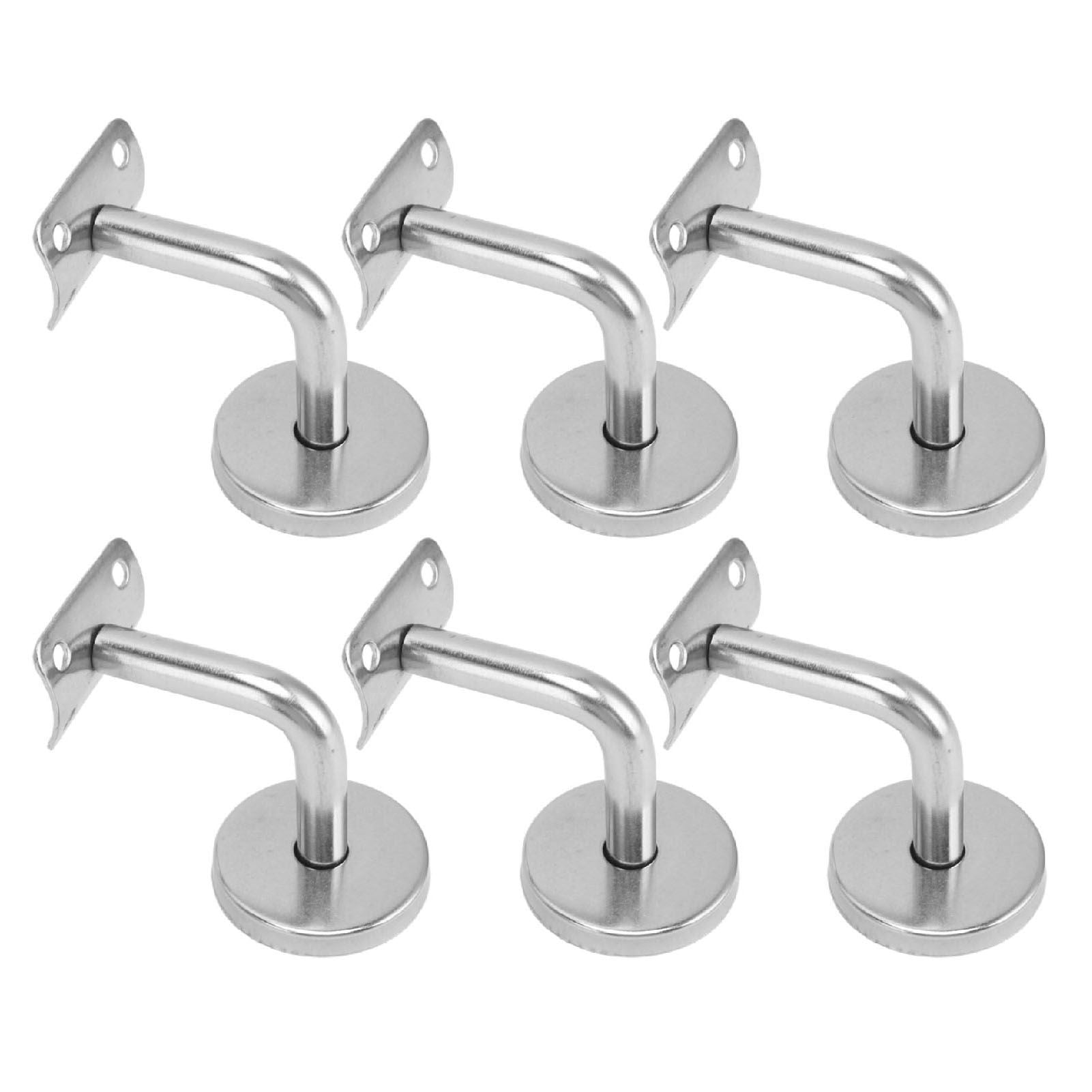 6 Pcs Wall Handrail Bracket 304 Stainless Steel Strong Bearing Stair Railing Support V1294-YM0521-3114230042511