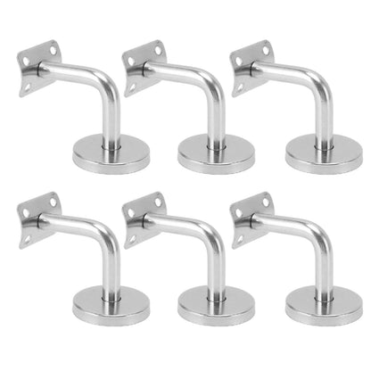 6 Pcs Wall Handrail Bracket 304 Stainless Steel Strong Bearing Stair Railing Support V1294-YM0521-3114230042511