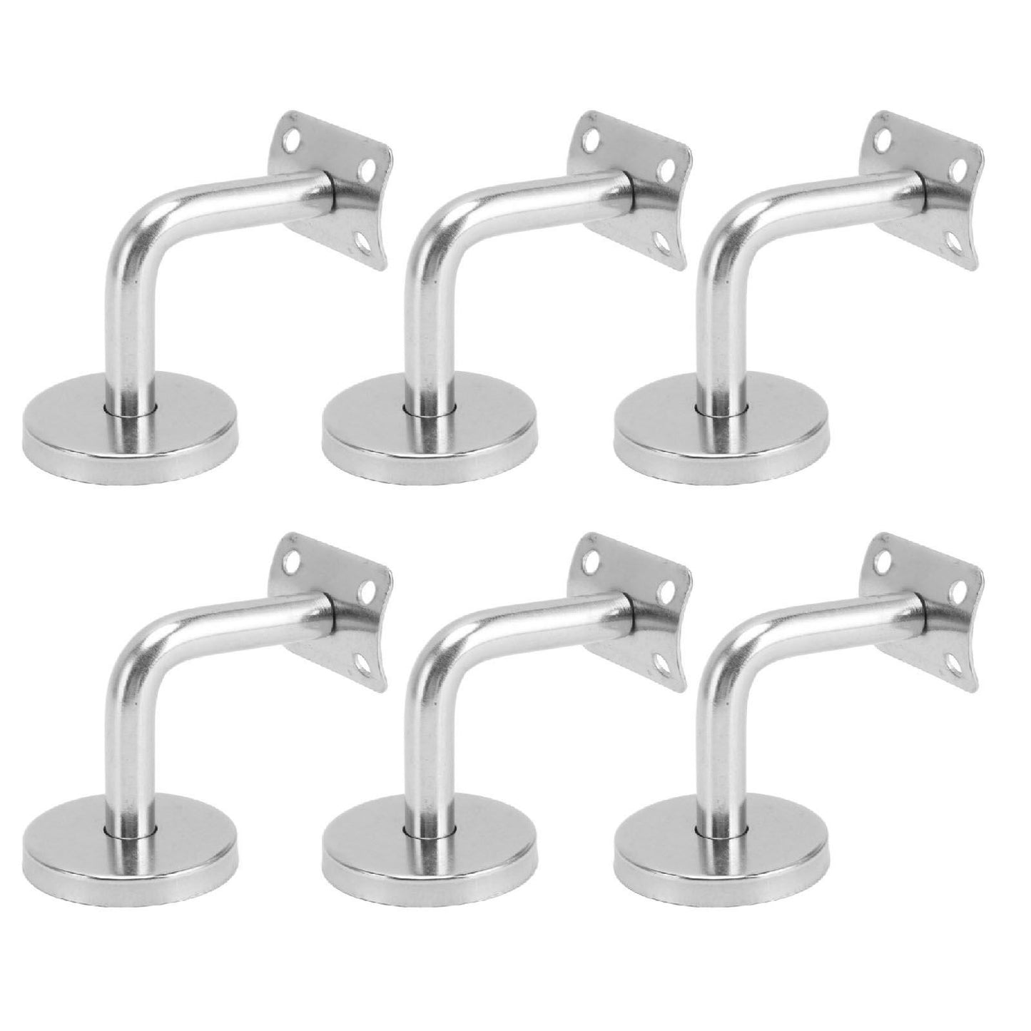 6 Pcs Wall Handrail Bracket 304 Stainless Steel Strong Bearing Stair Railing Support V1294-YM0521-3114230042511