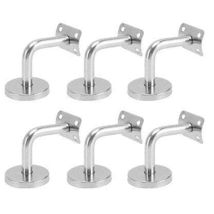 6 Pcs Wall Handrail Bracket 304 Stainless Steel Strong Bearing Stair Railing Support V1294-YM0521-3114230042511