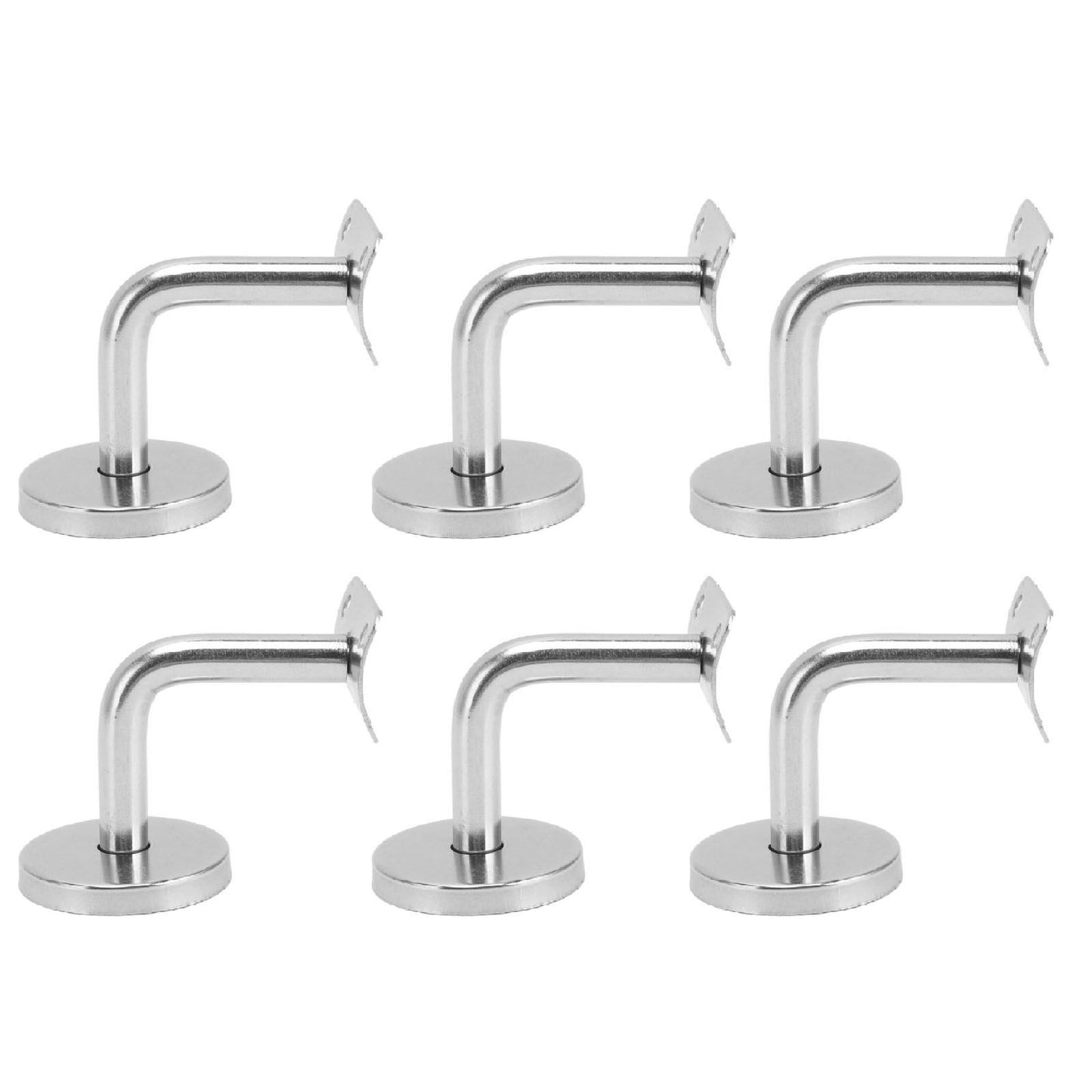 6 Pcs Wall Handrail Bracket 304 Stainless Steel Strong Bearing Stair Railing Support V1294-YM0521-3114230042511