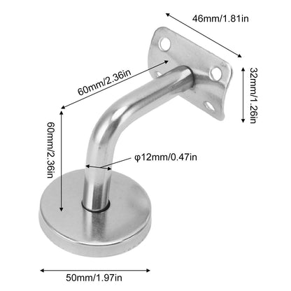 6 Pcs Wall Handrail Bracket 304 Stainless Steel Strong Bearing Stair Railing Support V1294-YM0521-3114230042511