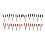 20 Pcs Crocodile Clip Red and Black 1cm Opening Electrical Test Clamp Stainless Steel Battery Cable Clips V1294-YM0521-3114230044211