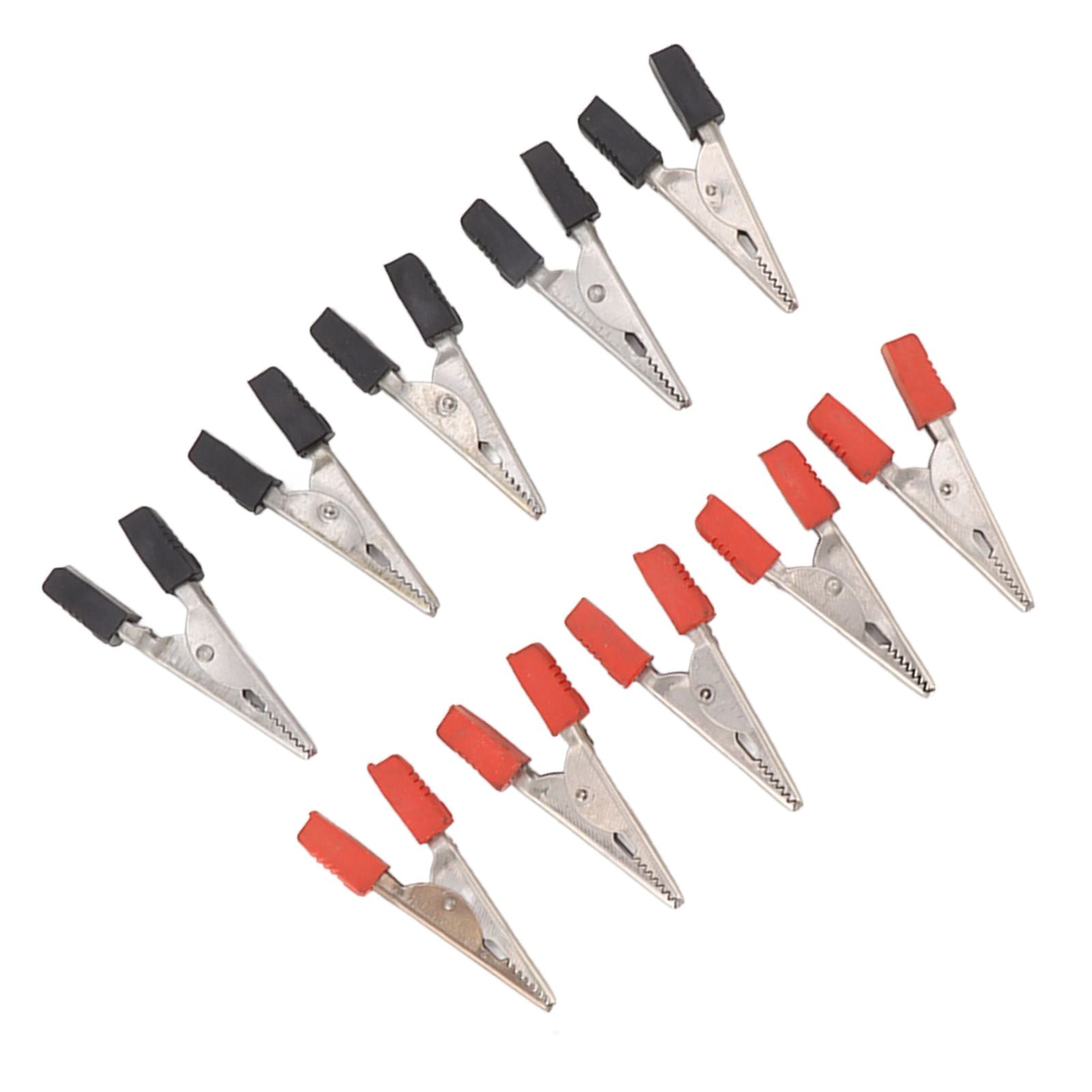 20 Pcs Crocodile Clip Red and Black 1cm Opening Electrical Test Clamp Stainless Steel Battery Cable Clips V1294-YM0521-3114230044211