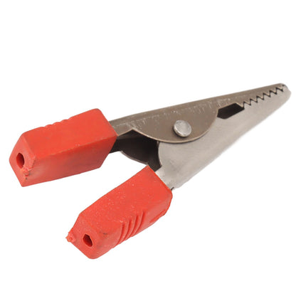 20 Pcs Crocodile Clip Red and Black 1cm Opening Electrical Test Clamp Stainless Steel Battery Cable Clips V1294-YM0521-3114230044211