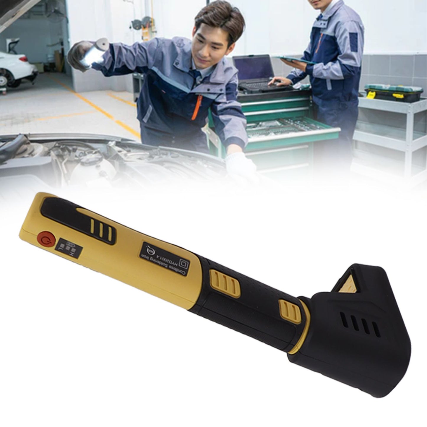 Portable Cordless Soldering Iron Kit Cordless Soldering Iron with Rechargeable Lithium Ion Battery Yellow V1294-YM0521-3114230047911