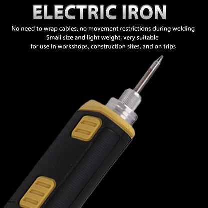 Portable Cordless Soldering Iron Kit Cordless Soldering Iron with Rechargeable Lithium Ion Battery Yellow V1294-YM0521-3114230047911