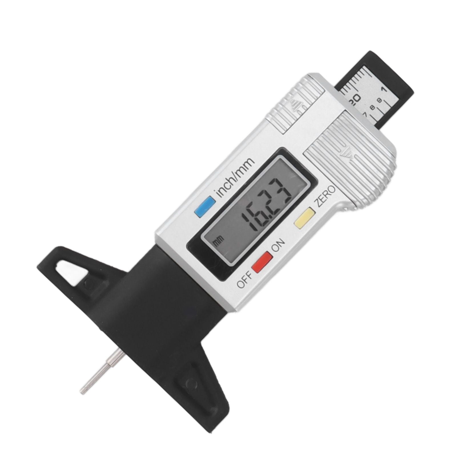 Digital Tire Tread Depth Gauge Tire Tread Depth Measuring Tool 0-25.4mm Range Accurate Reading V1294-YM0521-3114230048711