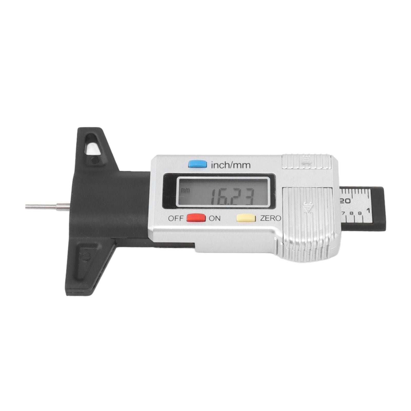 Digital Tire Tread Depth Gauge Tire Tread Depth Measuring Tool 0-25.4mm Range Accurate Reading V1294-YM0521-3114230048711