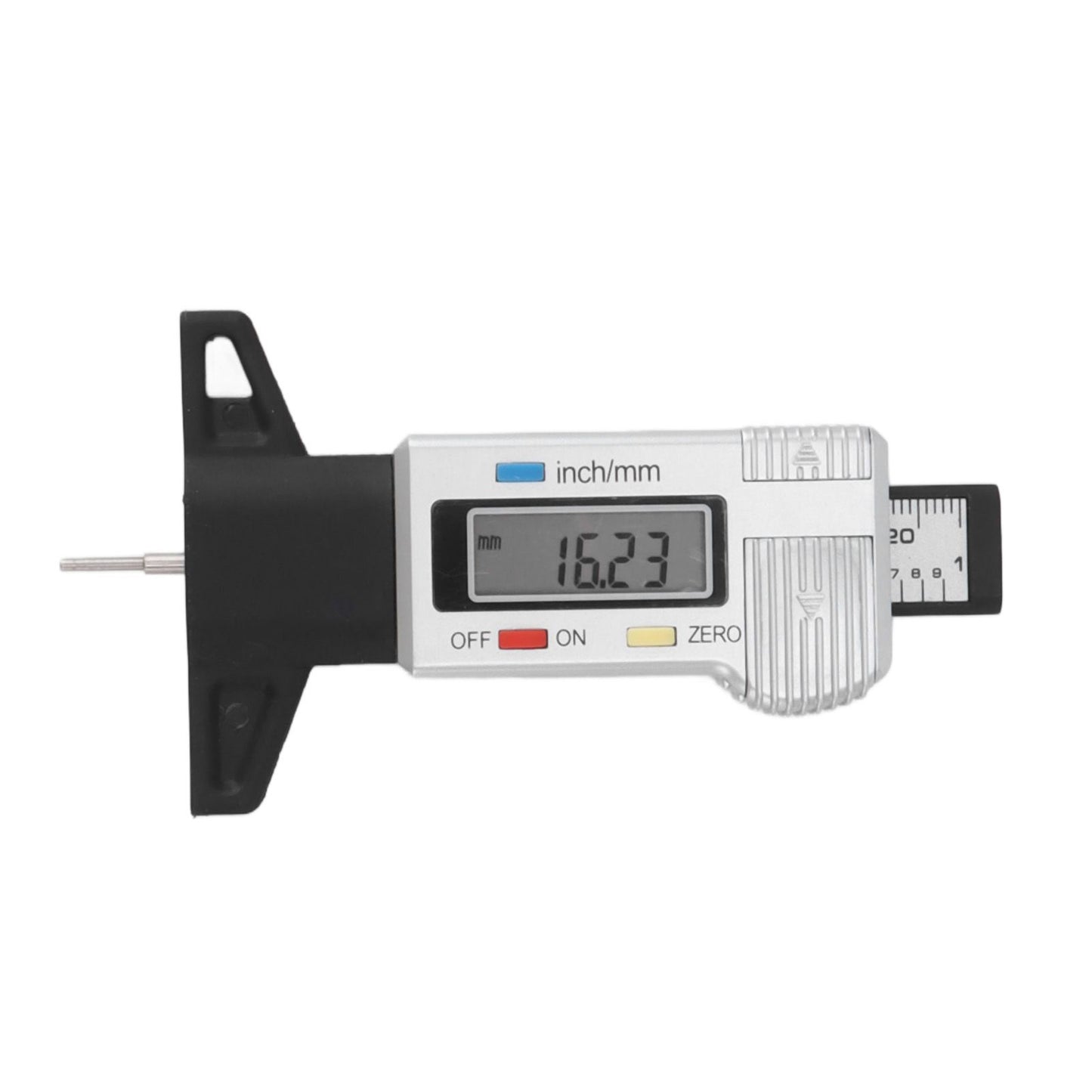 Digital Tire Tread Depth Gauge Tire Tread Depth Measuring Tool 0-25.4mm Range Accurate Reading V1294-YM0521-3114230048711