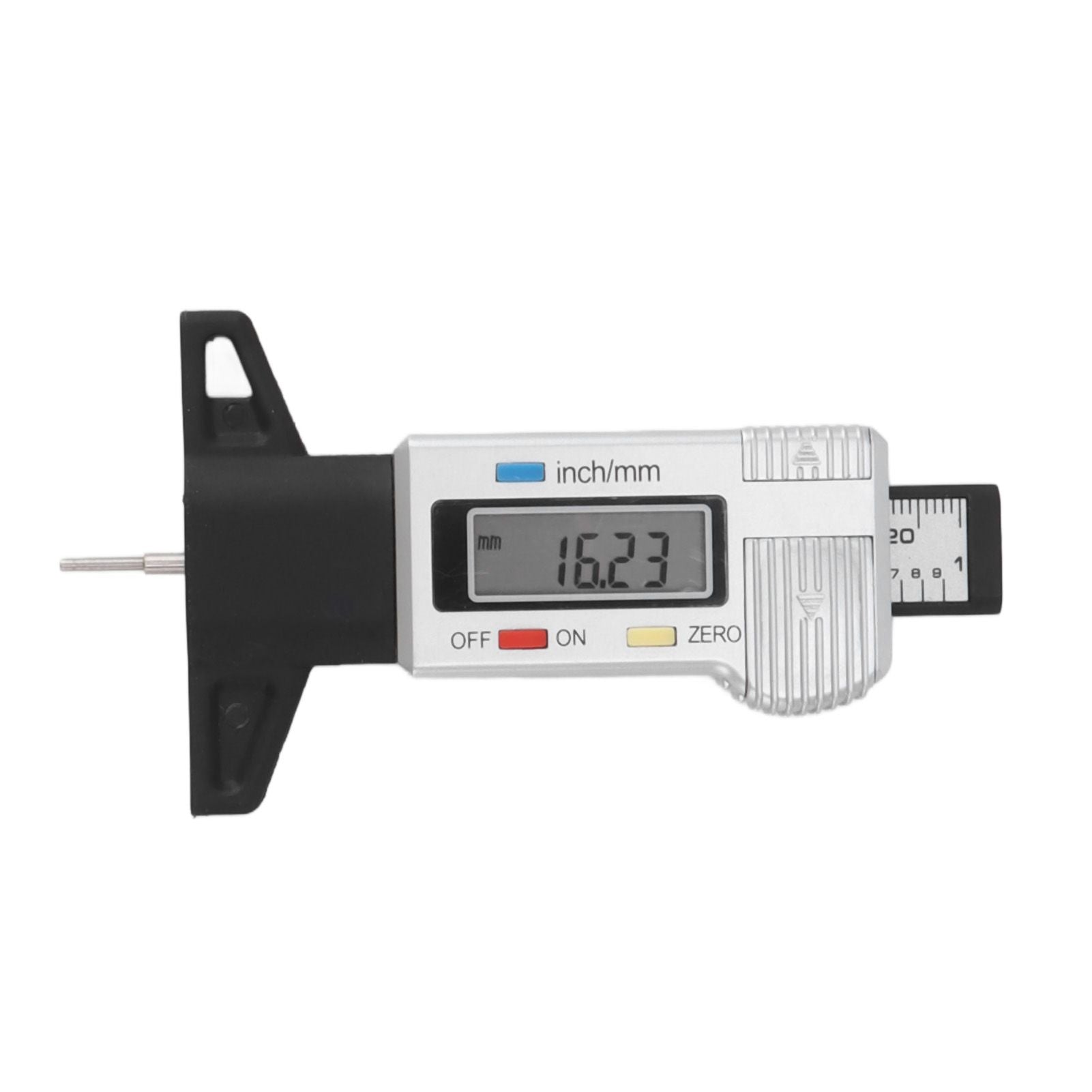 Digital Tire Tread Depth Gauge Tire Tread Depth Measuring Tool 0-25.4mm Range Accurate Reading V1294-YM0521-3114230048711