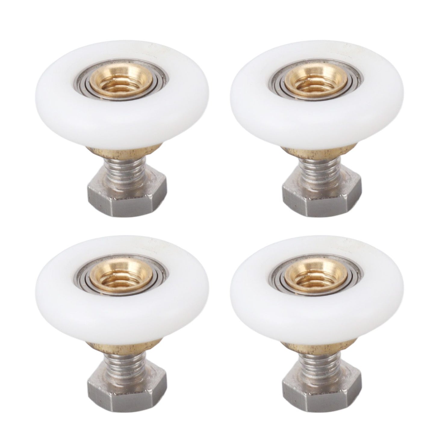 4 Set Shower Door Rollers Runners Wheels Bathroom Glass Door Rollers Runners Pulleys Wheels Replacement Part V1294-YM0521-3114230049312