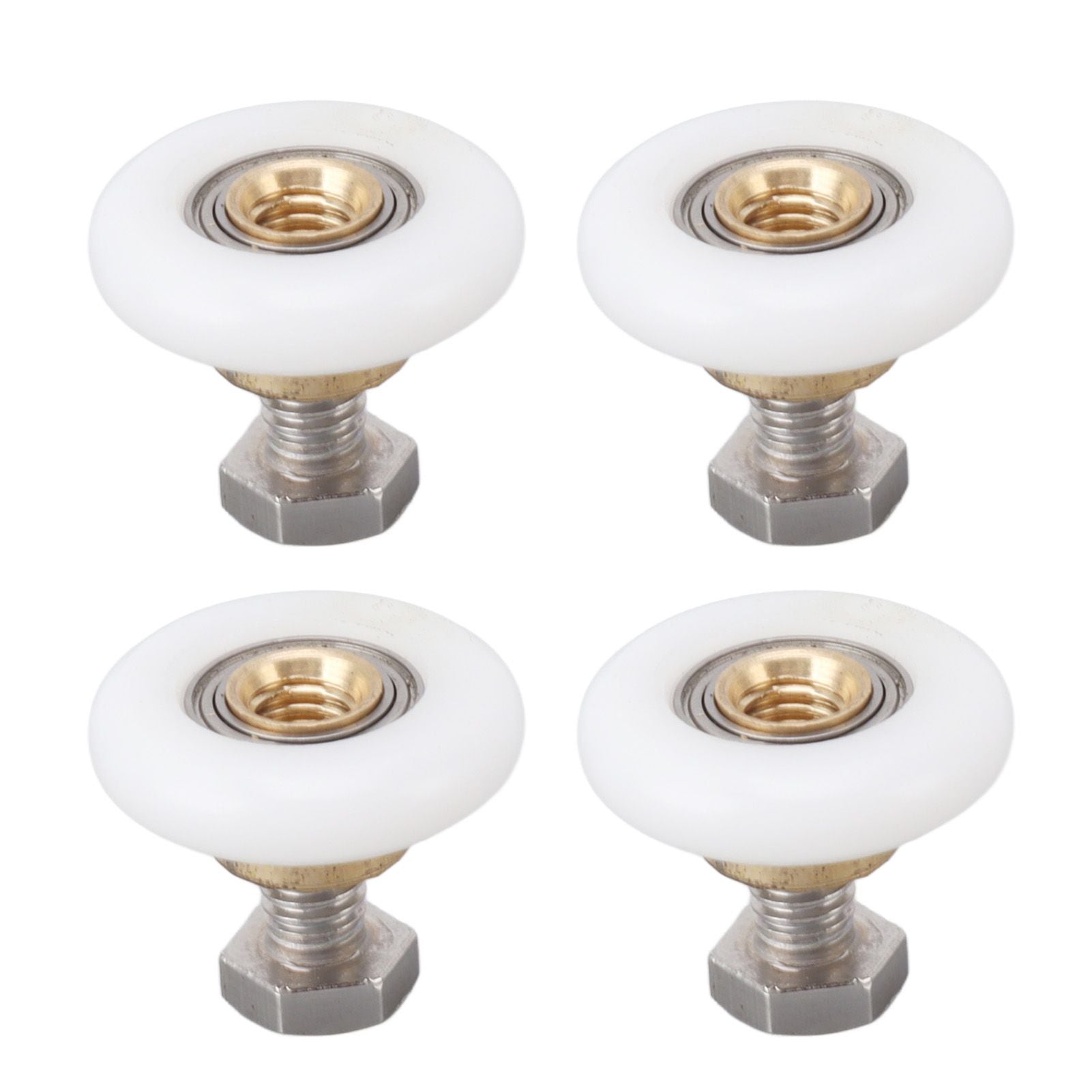 4 Set Shower Door Rollers Runners Wheels Bathroom Glass Door Rollers Runners Pulleys Wheels Replacement Part V1294-YM0521-3114230049312
