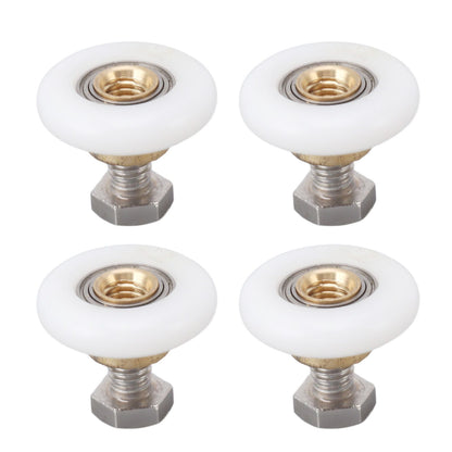 4 Set Shower Door Rollers Runners Wheels Bathroom Glass Door Rollers Runners Pulleys Wheels Replacement Part V1294-YM0521-3114230049312