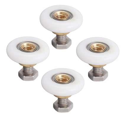 4 Set Shower Door Rollers Runners Wheels Bathroom Glass Door Rollers Runners Pulleys Wheels Replacement Part V1294-YM0521-3114230049312