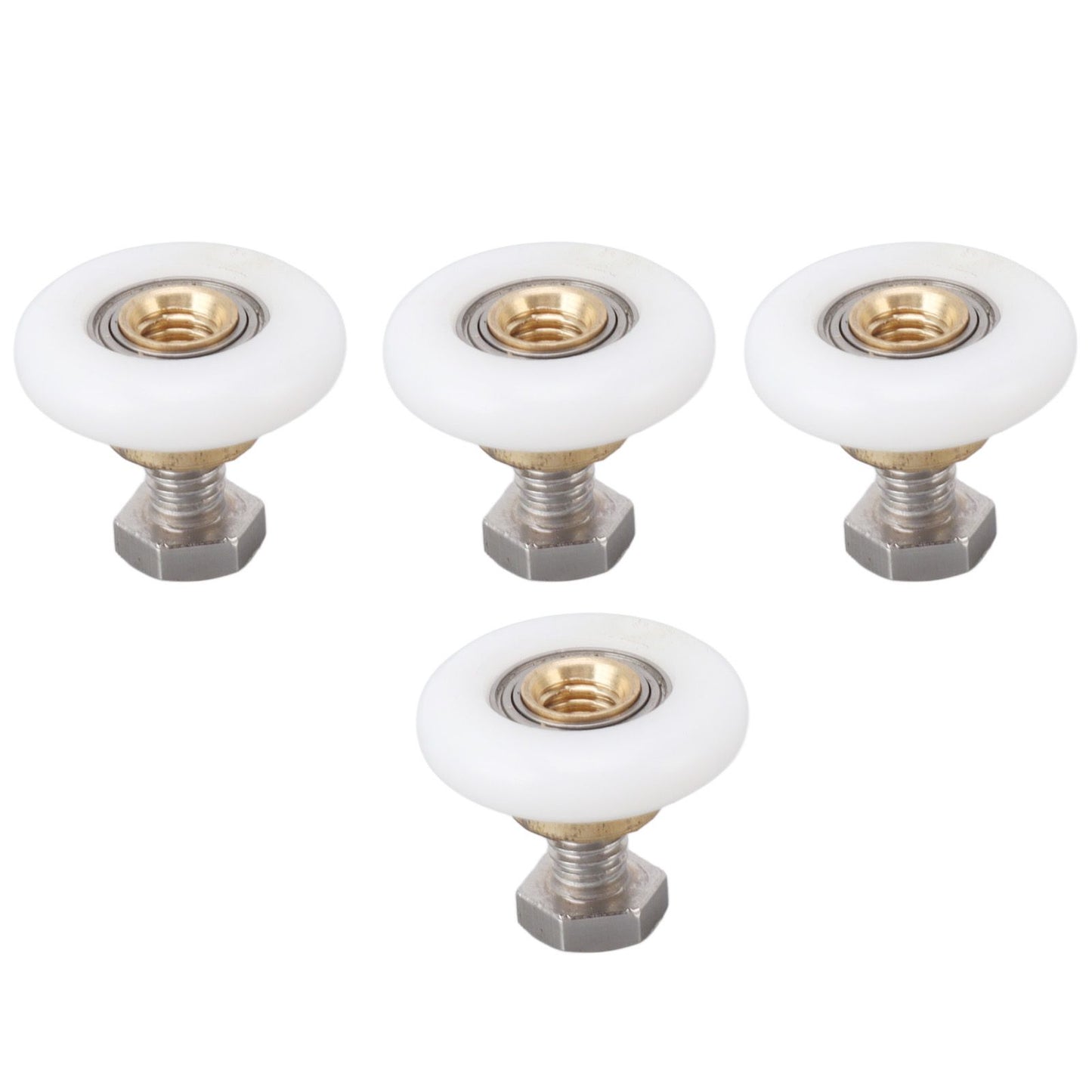 4 Set Shower Door Rollers Runners Wheels Bathroom Glass Door Rollers Runners Pulleys Wheels Replacement Part V1294-YM0521-3114230049312