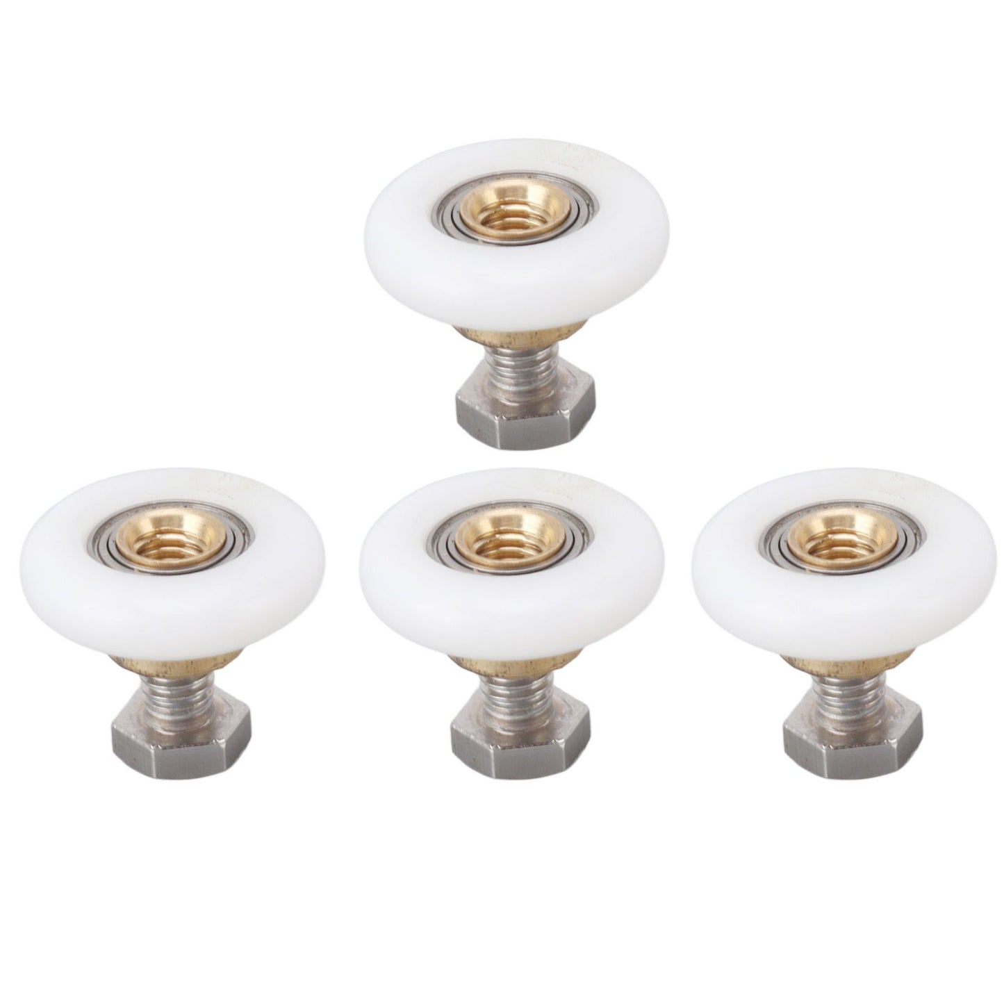 4 Set Shower Door Rollers Runners Wheels Bathroom Glass Door Rollers Runners Pulleys Wheels Replacement Part V1294-YM0521-3114230049312