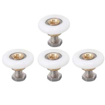 4 Set Shower Door Rollers Runners Wheels Bathroom Glass Door Rollers Runners Pulleys Wheels Replacement Part V1294-YM0521-3114230049312