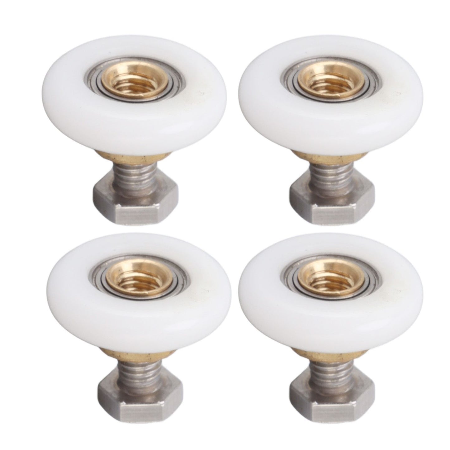 4 Set Shower Door Rollers Runners Wheels Bathroom Glass Door Rollers Runners Pulleys Wheels Replacement Part V1294-YM0521-3114230049312