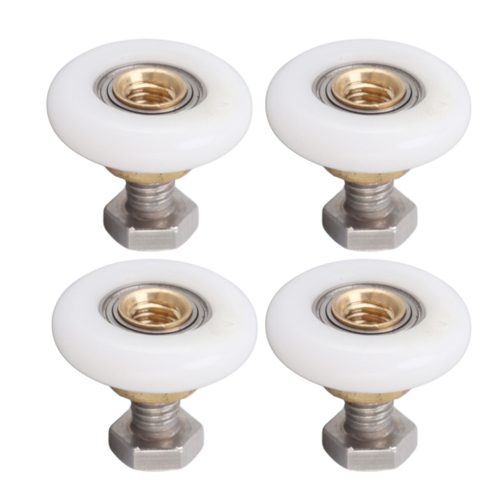 4 Set Shower Door Rollers Runners Wheels Bathroom Glass Door Rollers Runners Pulleys Wheels Replacement Part V1294-YM0521-3114230049312