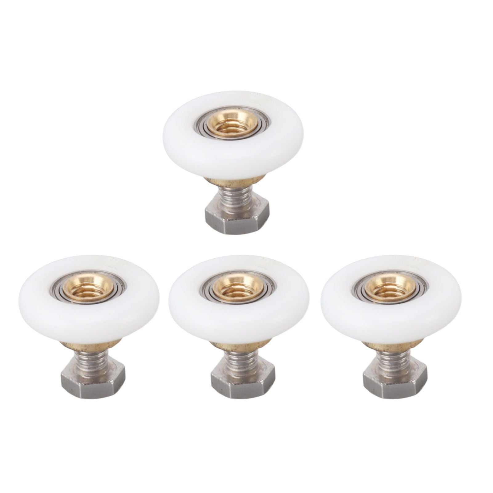 4 Set Shower Door Rollers Runners Wheels Bathroom Glass Door Rollers Runners Pulleys Wheels Replacement Part V1294-YM0521-3114230049312